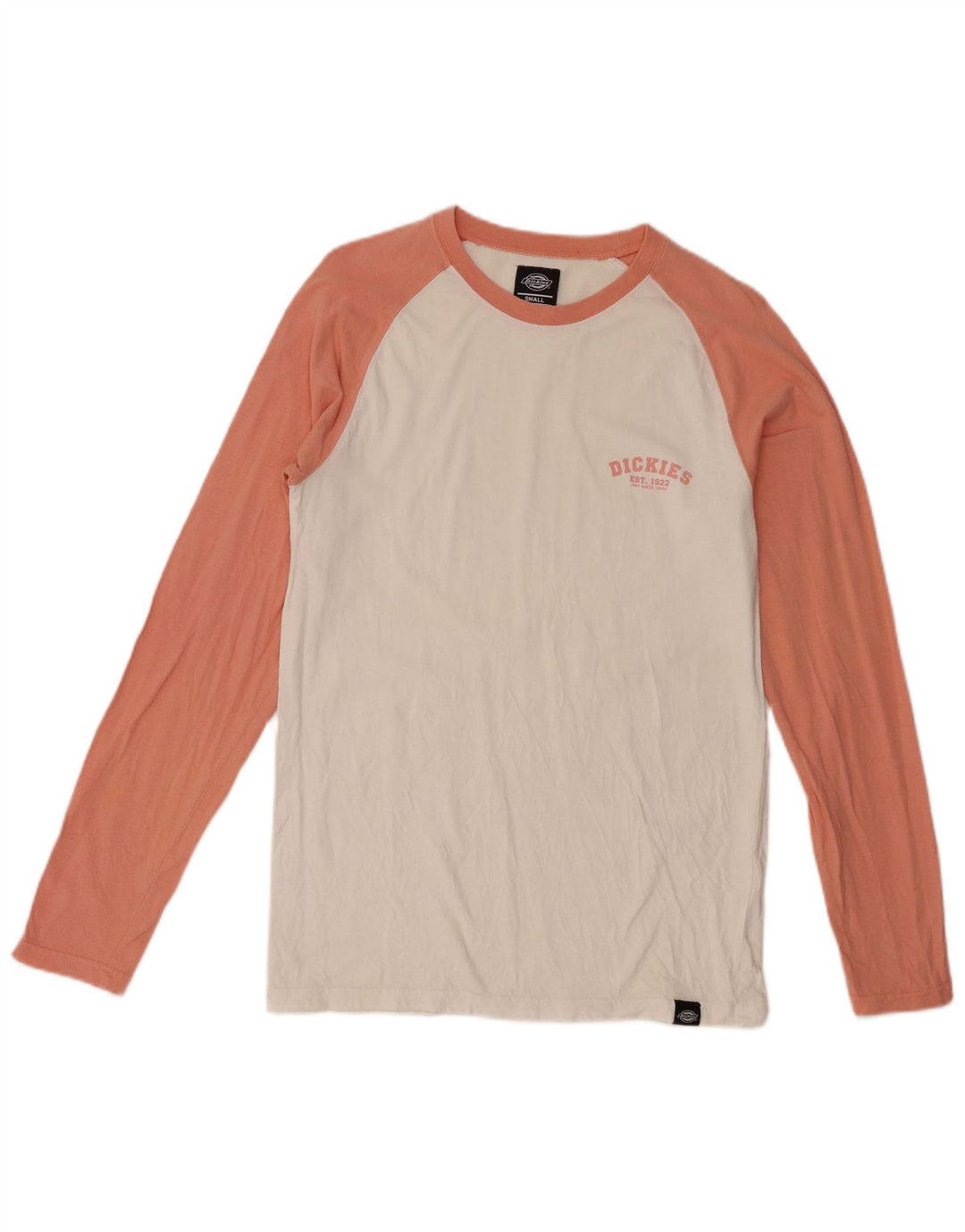 Dickies Haut à manches longues pour hommes en coton color block blanc petit