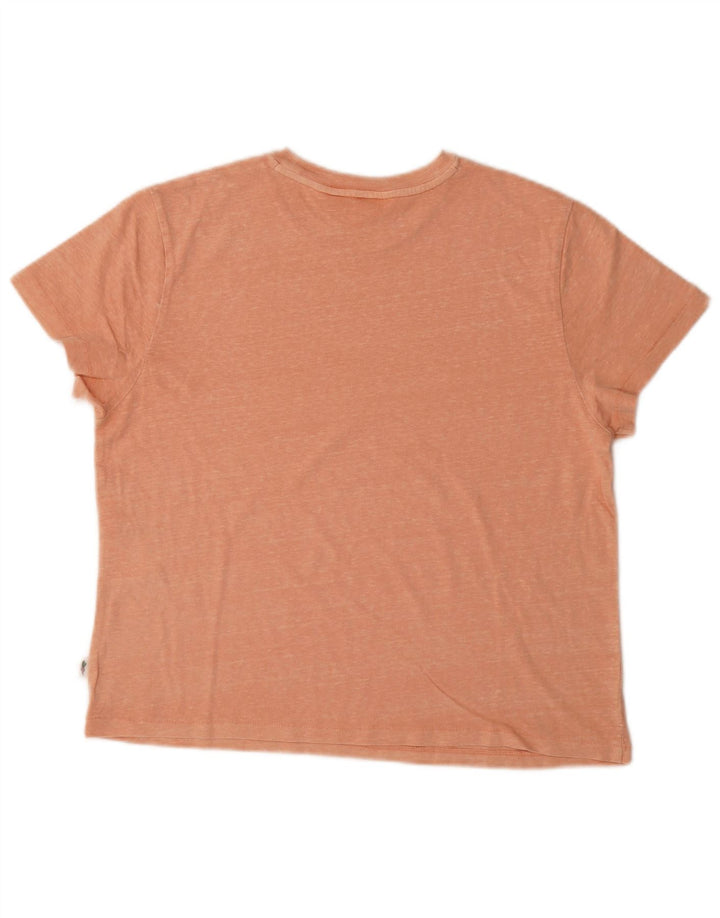 LEVI'S T-Shirt Femme UK 14 Orange Moyen
