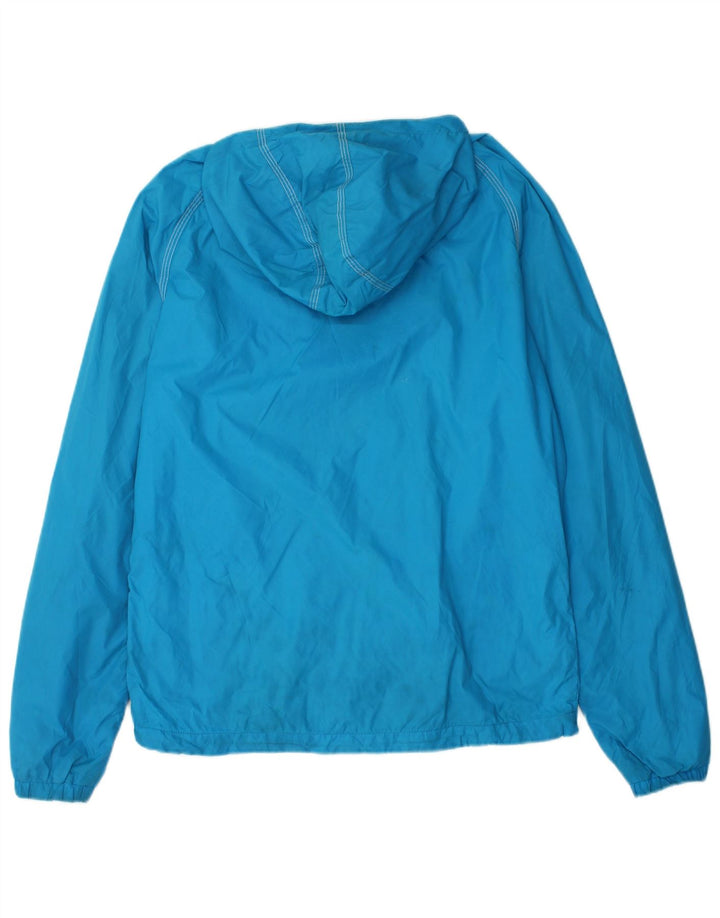 Jack & Jones Veste de pluie à capuche pour homme UK 36 Small Bleu Nylon