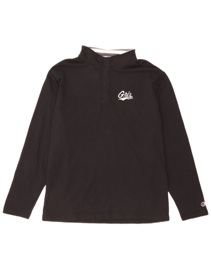 Champion Haut à manches longues pour homme en coton noir moyen