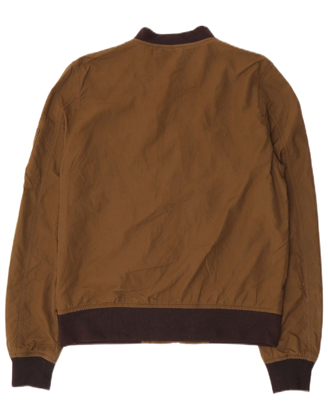 Zara Veste bomber surdimensionnée pour femme UK 6 XS Marron