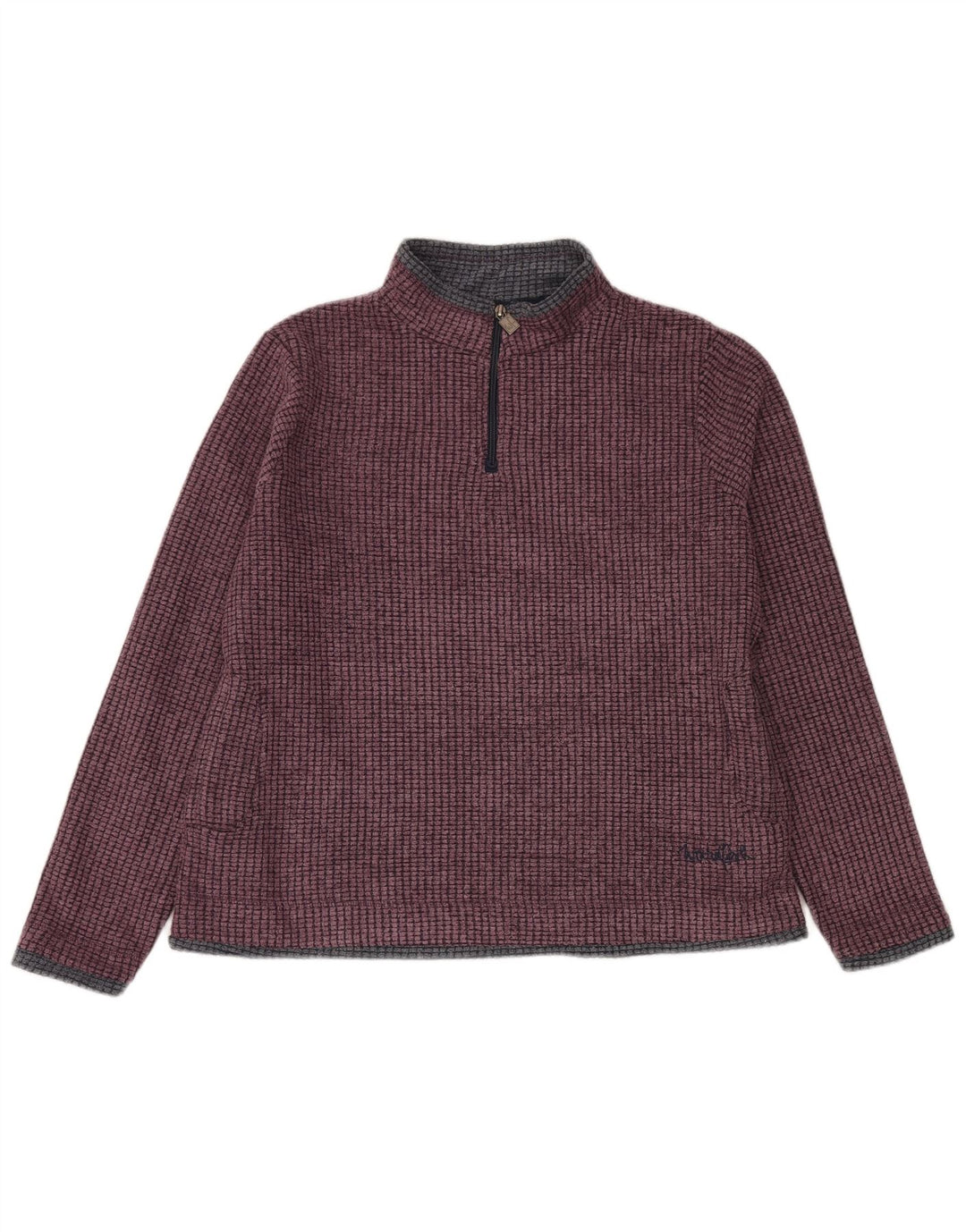 Weird Fish Sweat-shirt col zippé pour femme UK 18 XL Violet Polyester