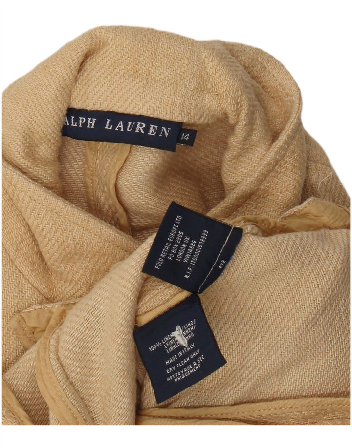 Ralph Lauren Veste blazer à 3 boutons pour garçon 13-14 ans Lin beige