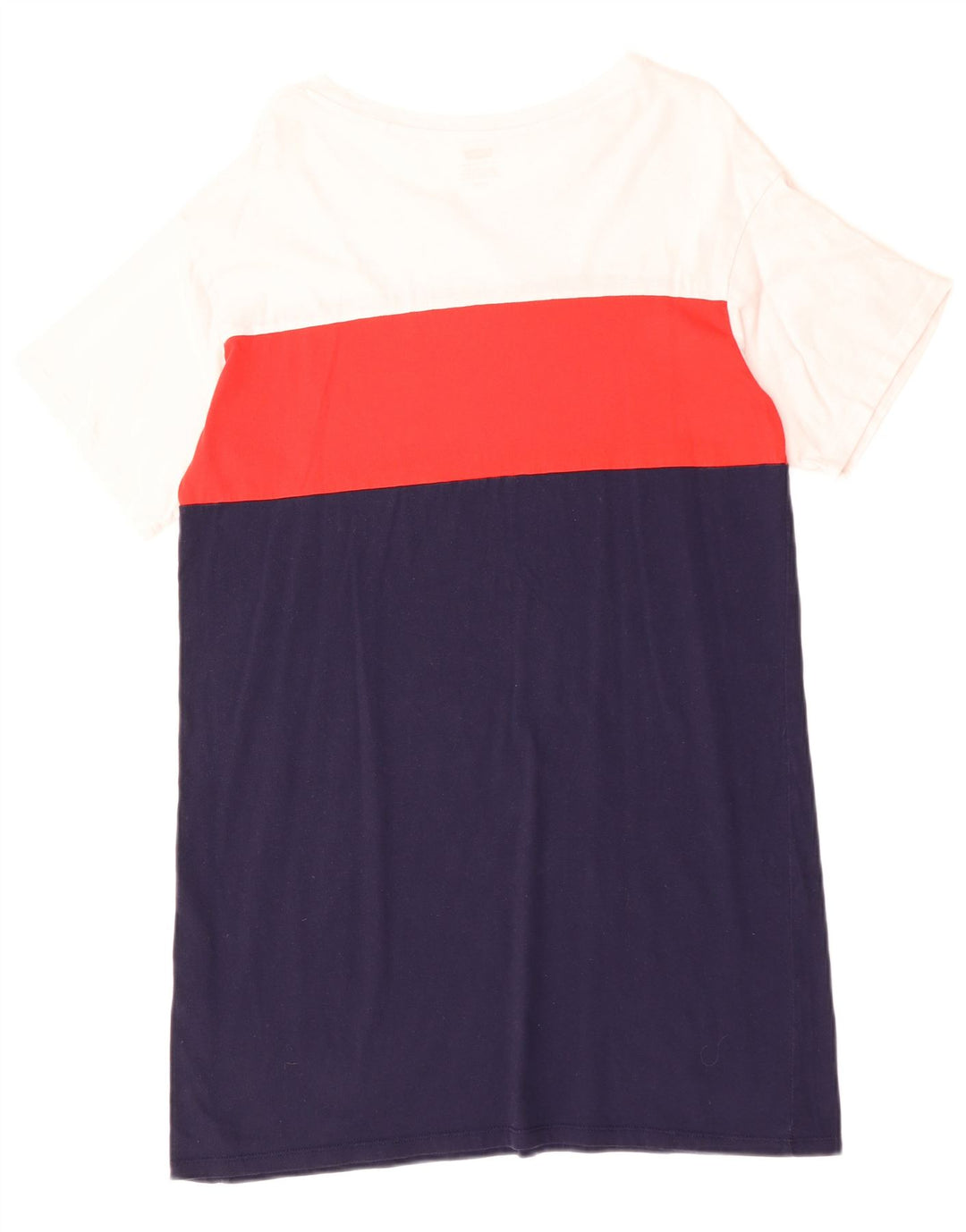 LEVI'S Robe t-shirt surdimensionnée pour femme UK 10 Small Bleu marine Colourblock