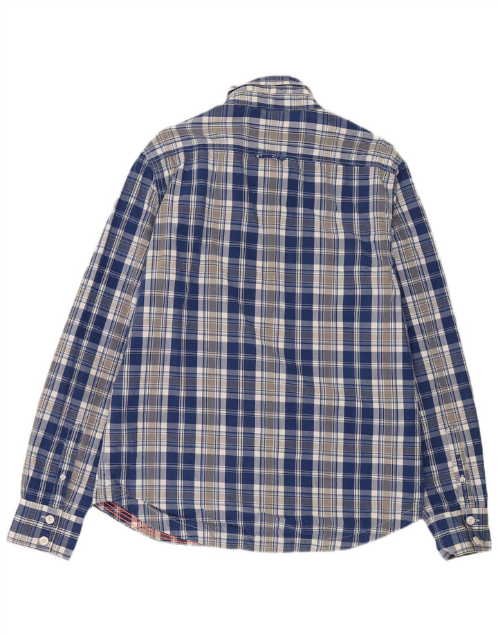 Superdry Chemise Homme 2XL Bleu Carreaux Coton