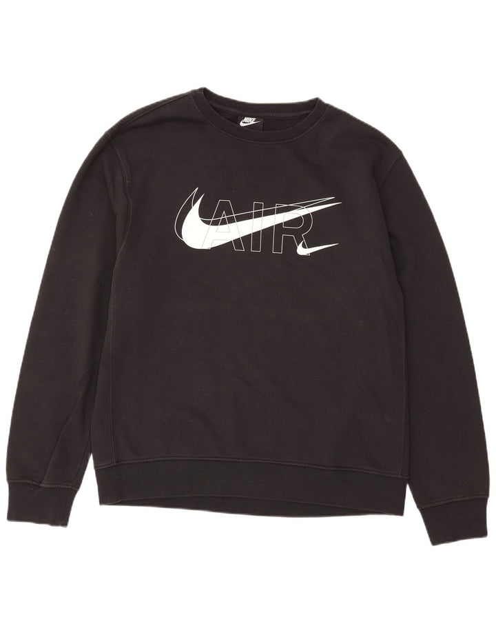 Nike Sweat-shirt graphique en coton noir moyen pour homme