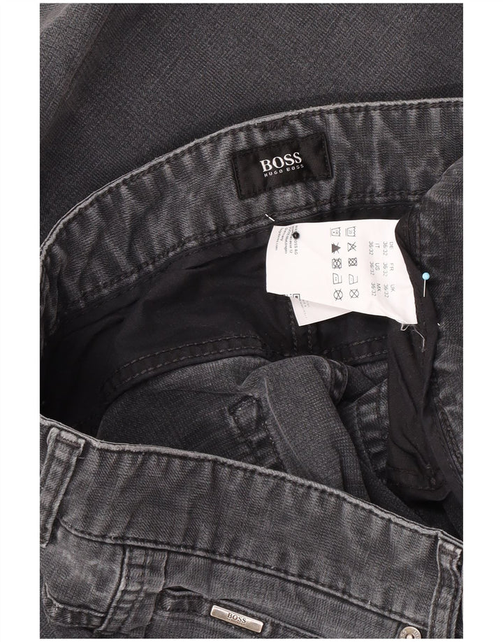 Hugo Boss Jean Slim W36 L32 Gris Coton Homme