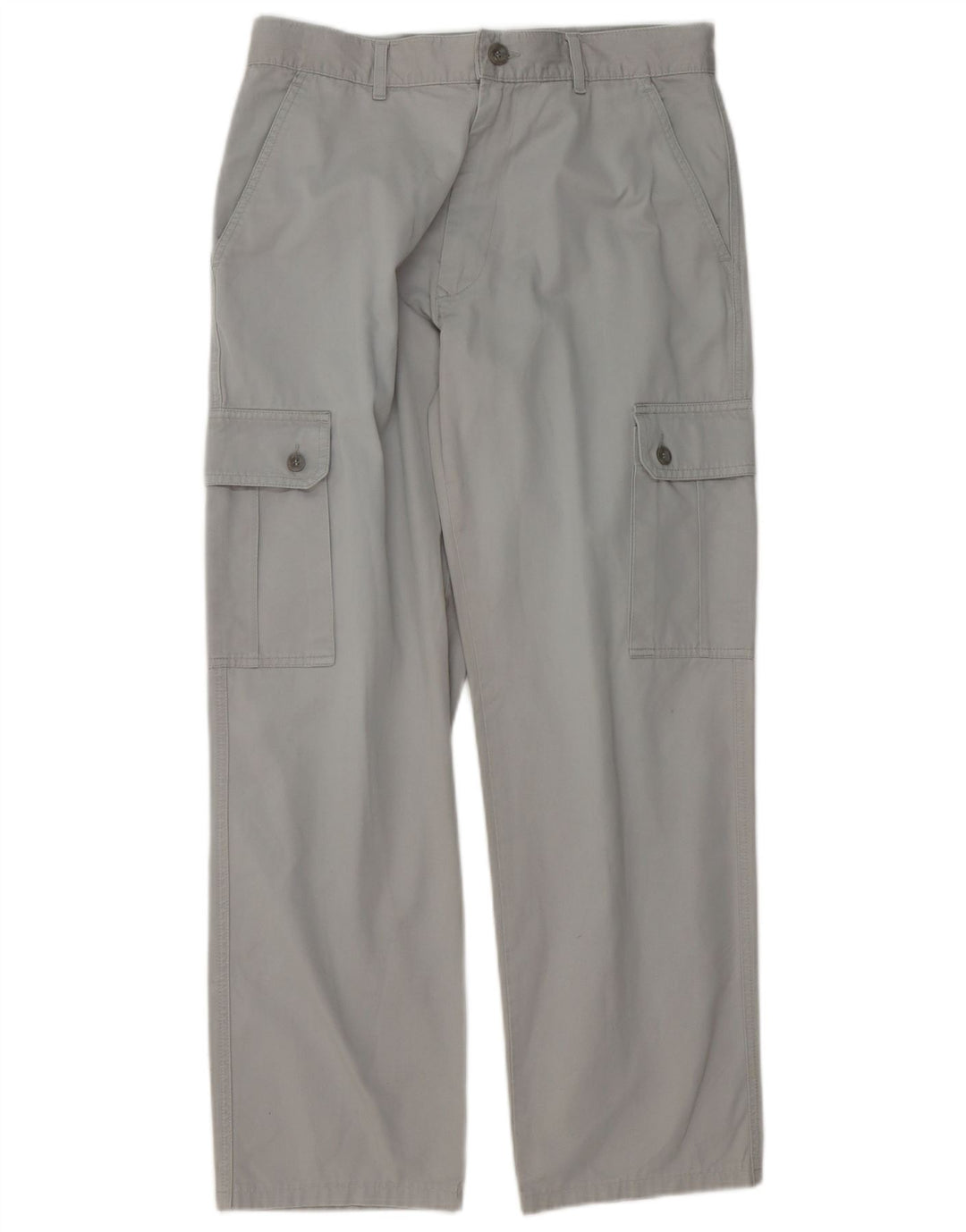 KEEGAN Pantalon cargo droit pour homme IT 48 Medium W32 L30 Gris Coton