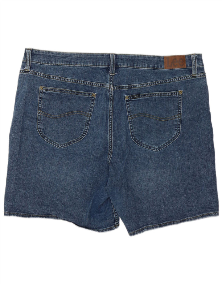 LEE Short en jean taille moyenne pour femme, coupe régulière, US 20 3XL W40, coton bleu