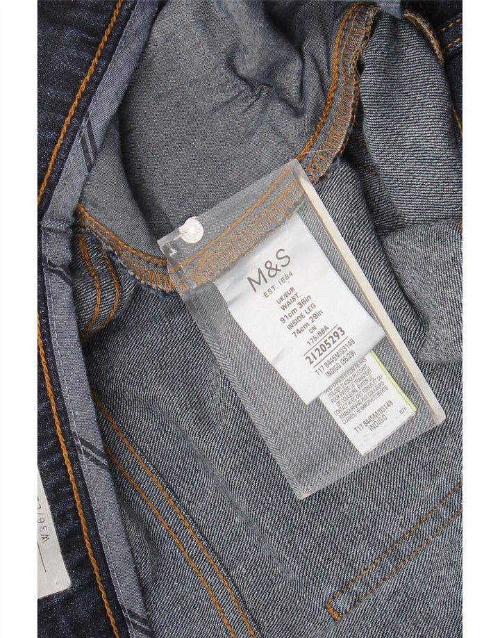 Marks & Spencer Jean fuselé homme W36 L29 bleu marine coton