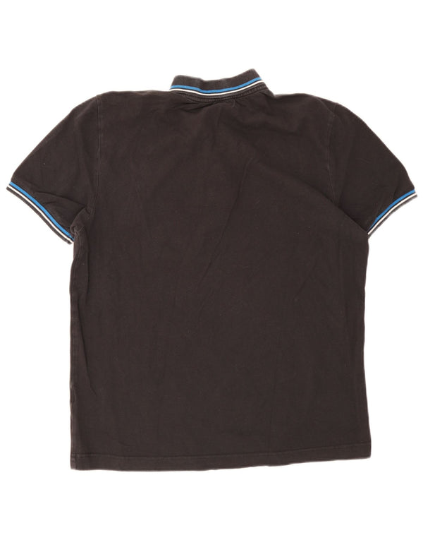Kappa Polo Homme Large Noir Rayé