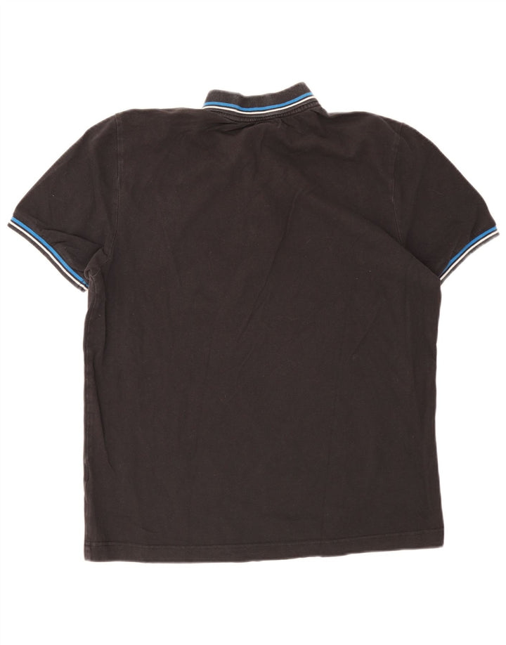 Kappa Polo Homme Large Noir Rayé