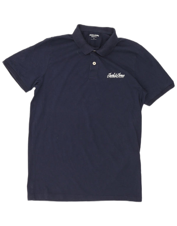 Jack & Jones Polo Homme Bleu Marine Moyen Coton