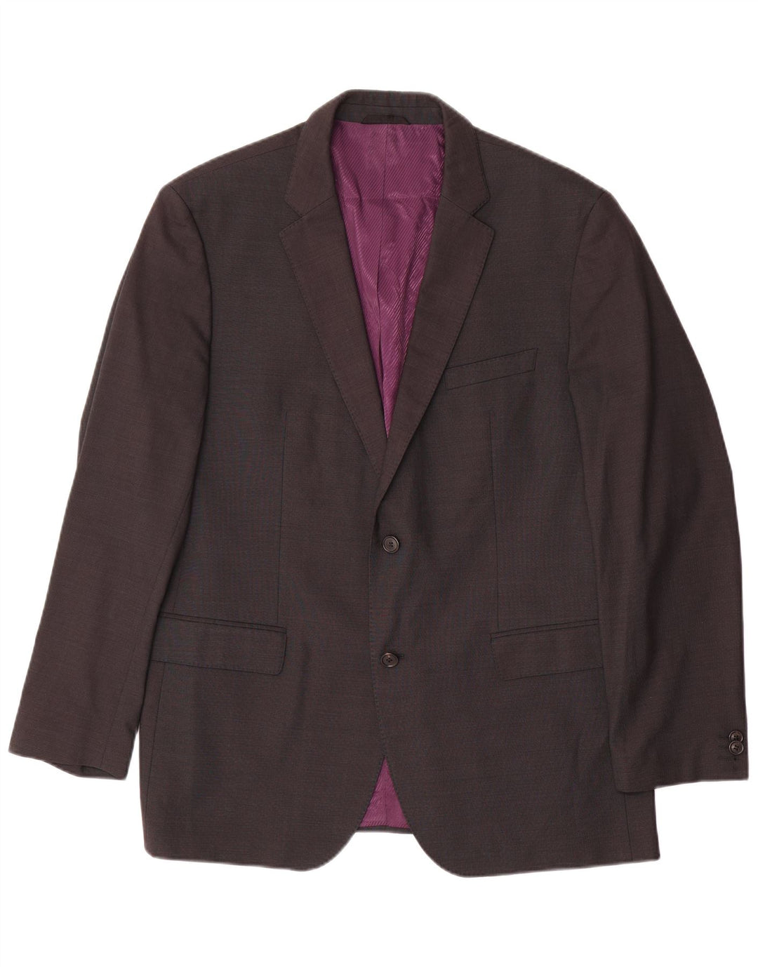 Hugo Boss Veste Blazer 2 Boutons Homme EU 54 2XL Gris Laine
