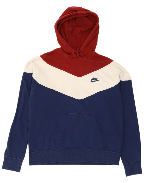 Nike Pull à capuche surdimensionné pour femme UK 10 Small Multicolore Colourblock