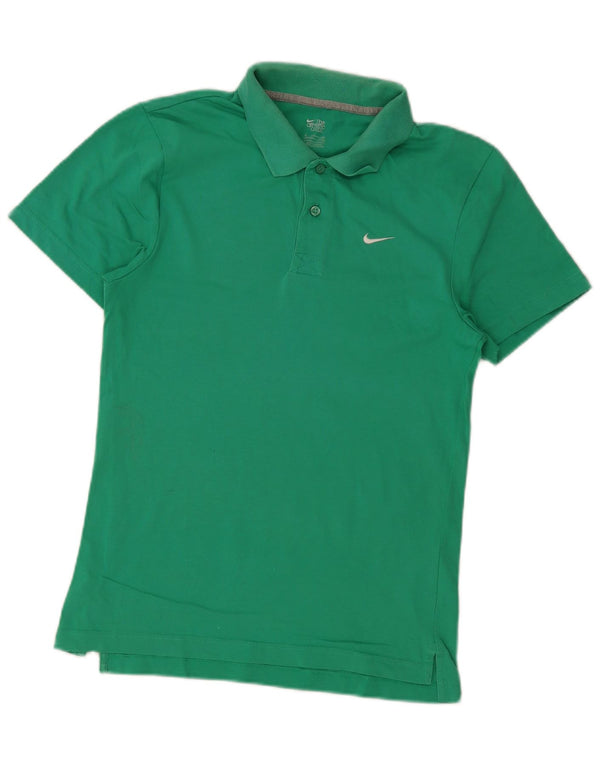 Nike Polo Homme UK 34/36 Petit Vert Coton