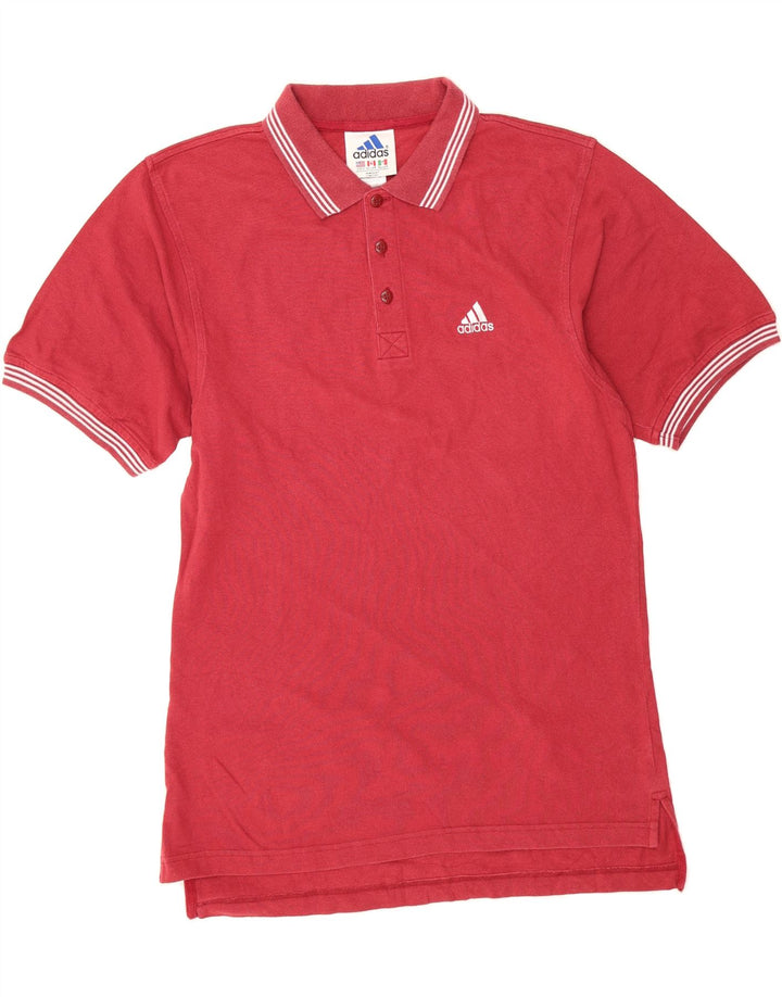 ADIDAS Mens Polo Shirt Small Red Cotton Vintage Adidas and Second-Hand Adidas from Messina Hembry 