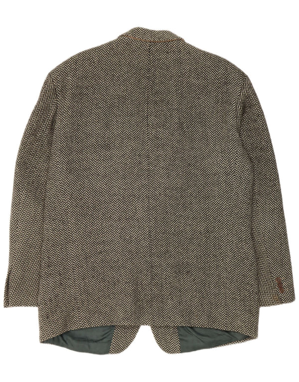 Hugo Boss Veste blazer à 2 boutons pour homme EU 56 3XL Noir à chevrons