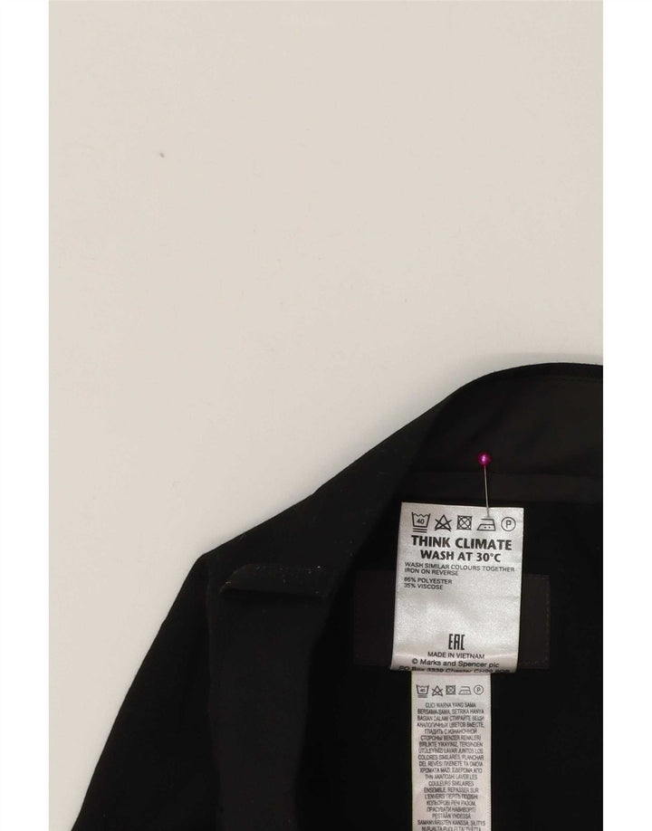 Marks & Spencer Pantalon de costume fuselé pour homme W38 L31 Noir Polyester Classique