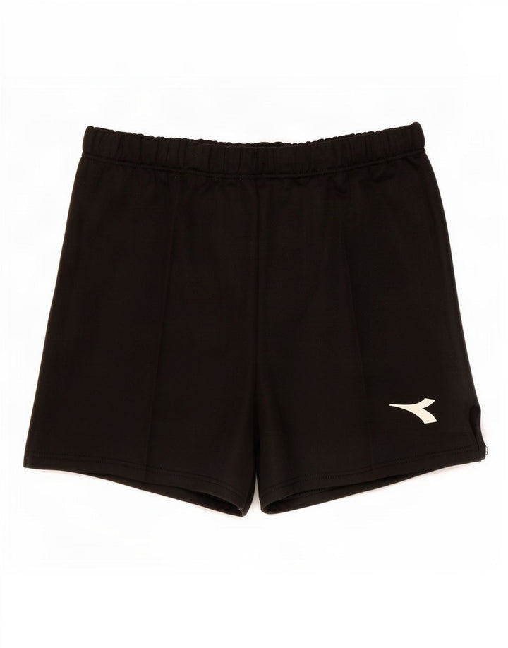 Diadora Short de Sport Homme Petit Noir Polyester