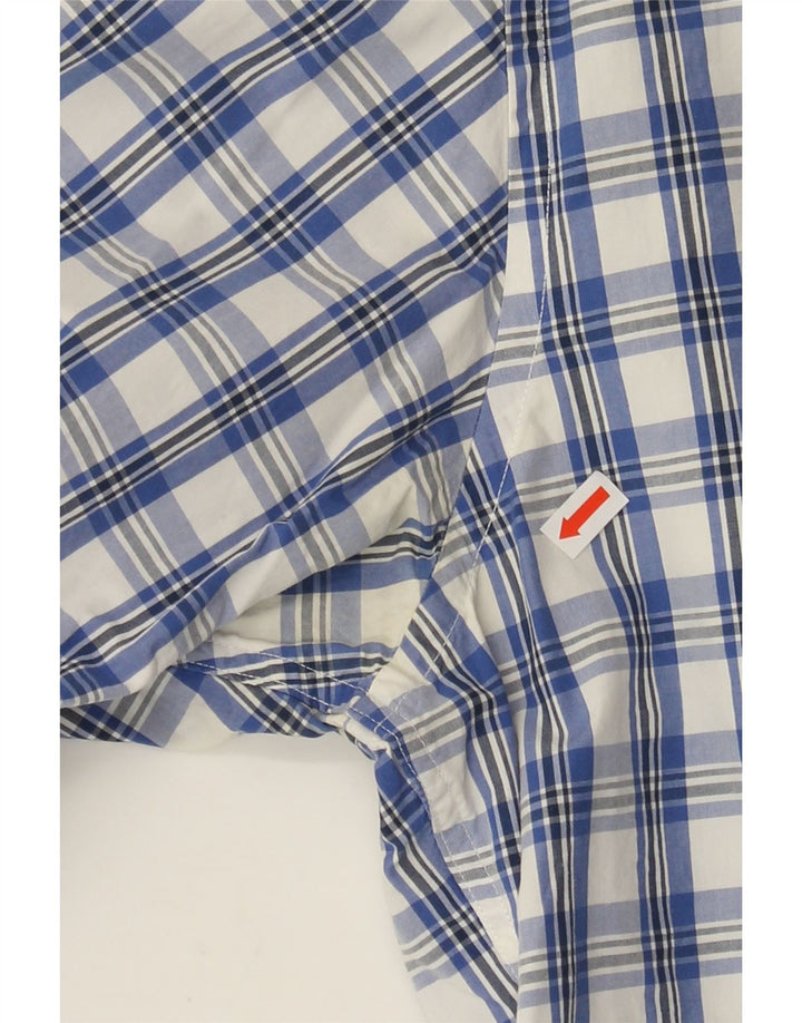 TOMMY HILFIGER Mens Custom Fit Shirt Large Blue Check Cotton Vintage Tommy Hilfiger and Second-Hand Tommy Hilfiger from Messina Hembry 