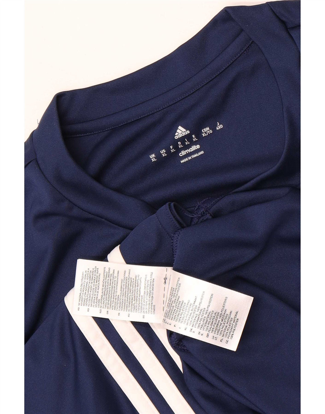 Adidas Homme Climalite T-Shirt Top XL Bleu Marine Polyester
