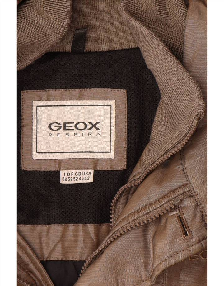 Geox Veste utilitaire Respira pour homme UK 42 XL Marron Polyamide