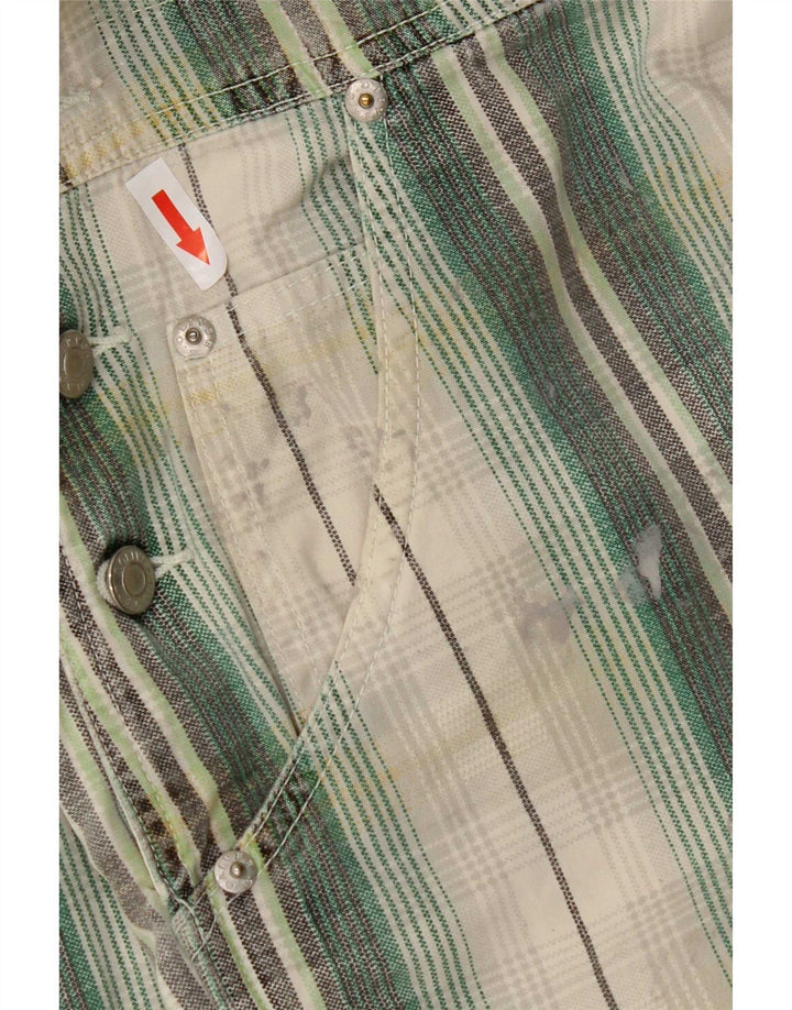 S.Oliver Pantalon Salopette Femme Moyen W32 L29 Vert à Carreaux Coton