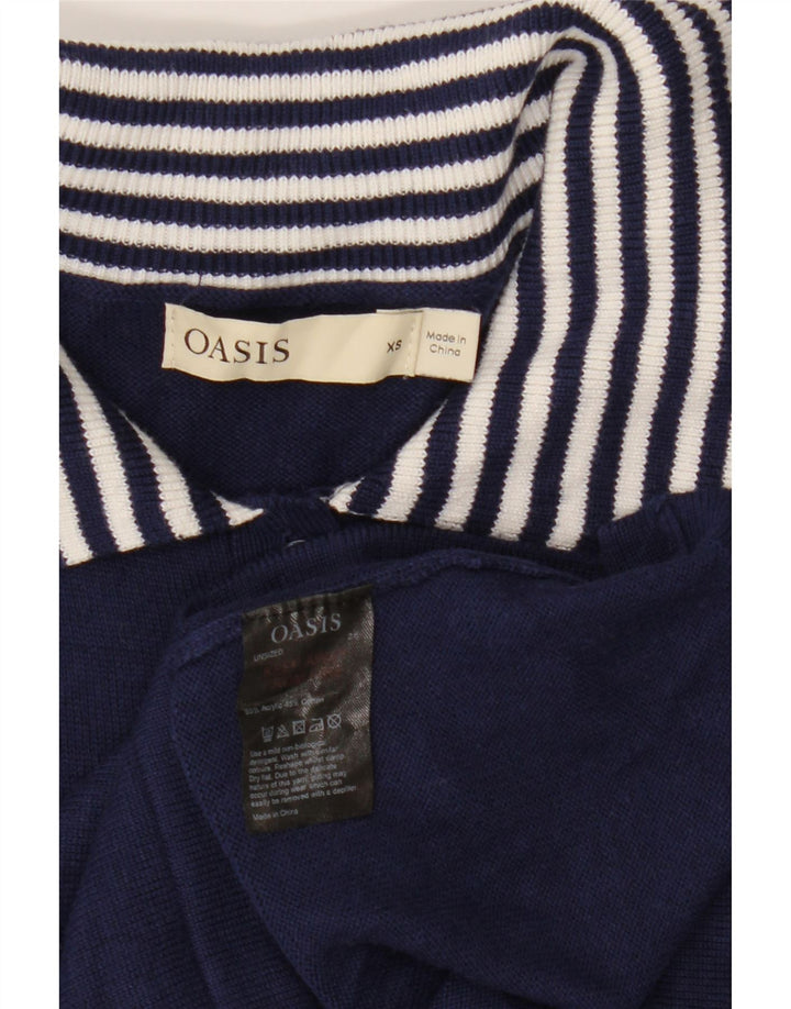 OASIS Womens Basic Dress UK 6 XS Navy Blue Acrylic Vintage Oasis and Second-Hand Oasis from Messina Hembry 