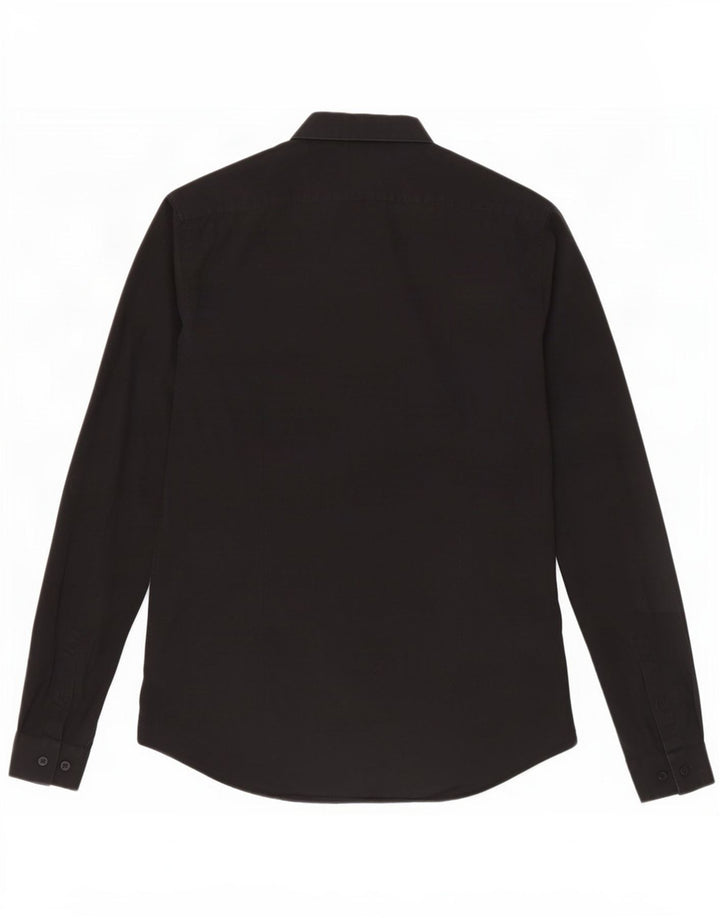Calvin Klein Chemise extra slim fit pour homme Taille 38 15 Noir moyen