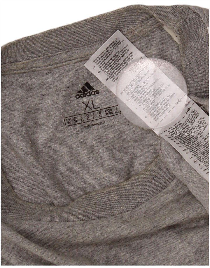 Adidas T-Shirt Homme Top XL Gris Coton