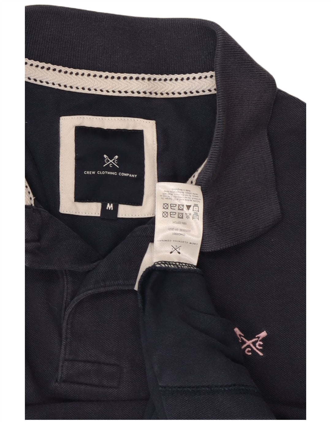 Crew Clothing Polo Homme Bleu Marine Moyen Coton