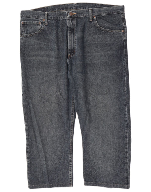 Wrangler Jean droit homme W40 L23 bleu marine coton