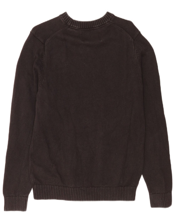 Calvin Klein Jeans Pull à col rond pour homme Noir moyen classique