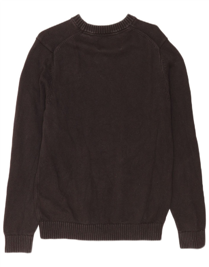 Calvin Klein Jeans Pull à col rond pour homme Noir moyen classique