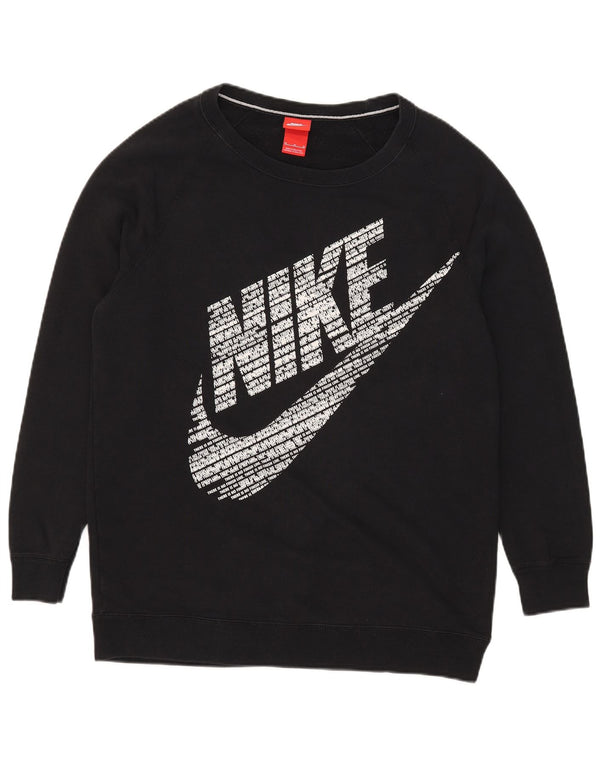 Nike Sweat-shirt graphique en coton noir moyen pour homme