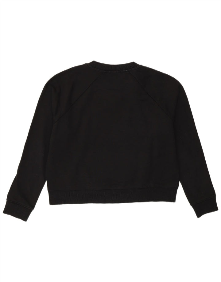 Vans Sweat-shirt surdimensionné Crop Graphic pour femme UK 14 Noir moyen