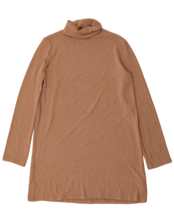 Zara Robe pull pour femme UK 44 Polyester marron moyen