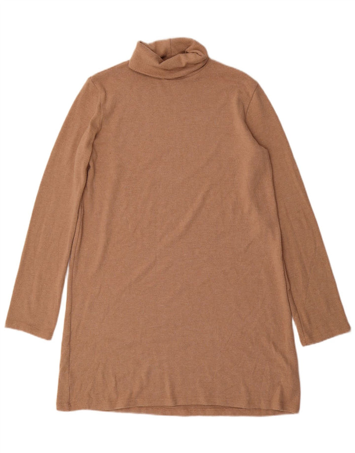Zara Robe pull pour femme UK 44 Polyester marron moyen