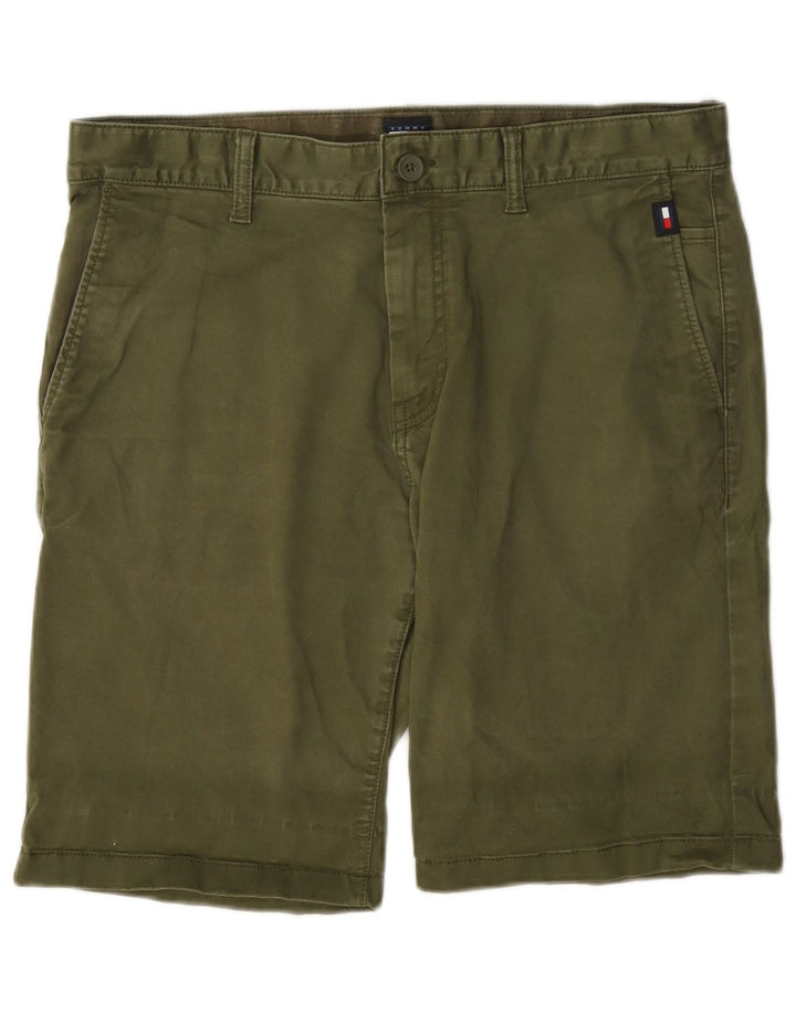 Tommy Hilfiger Short Chino Homme W32 Coton Kaki Moyen