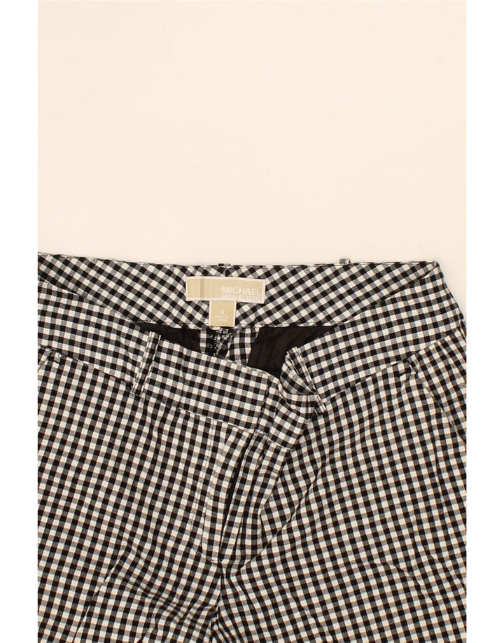 MICHAEL KORS Womens Chino Shorts US 4 Small W30 Black Gingham Cotton Vintage Michael Kors and Second-Hand Michael Kors from Messina Hembry 