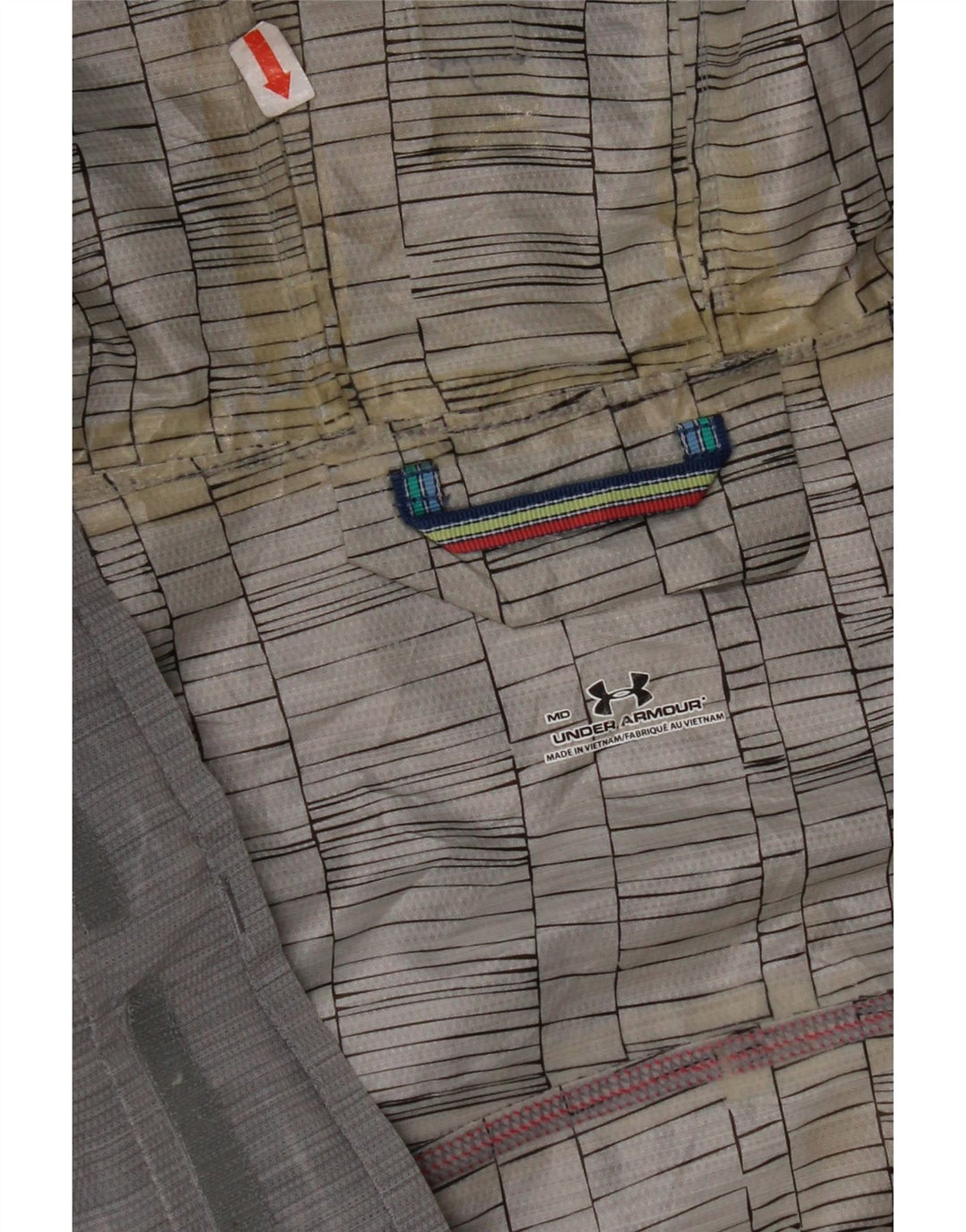 UNDER ARMOUR Veste de pluie à capuche pour homme UK 38 Gris moyen Polyester