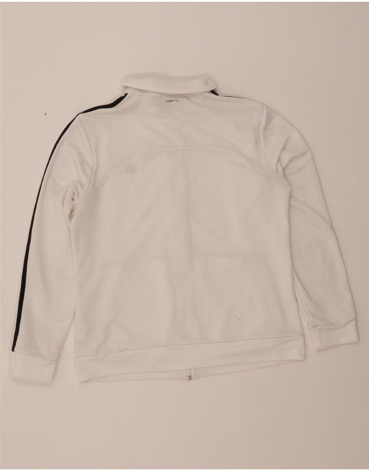 ADIDAS Veste de survêtement Climalite pour femme UK 16/18 Large Blanc