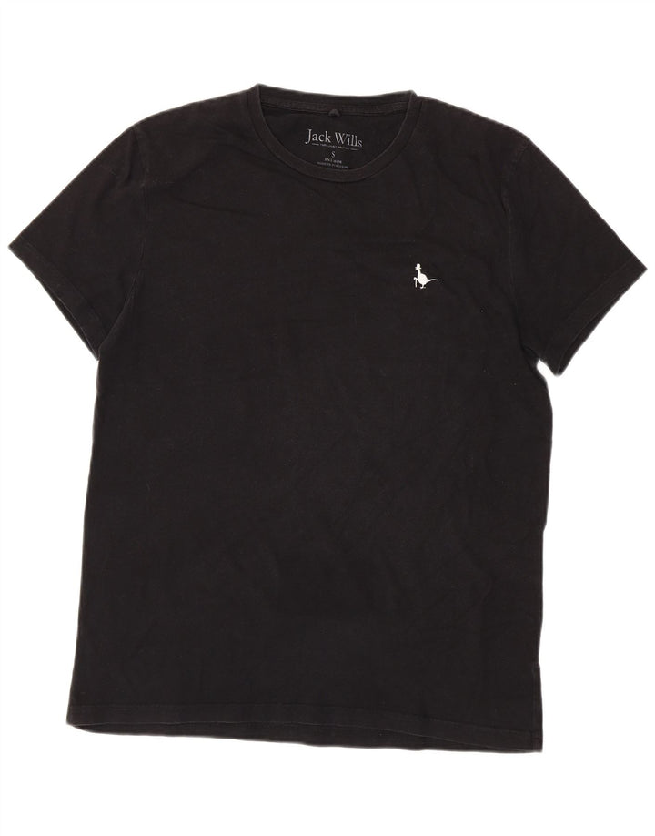 JACK WILLS T-Shirt Homme Haut Petit Coton Noir