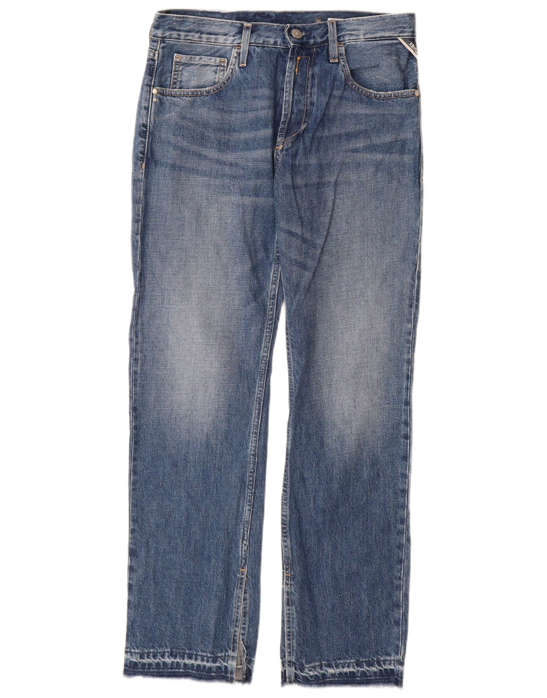 Replay Jean Droit Femme W26 L30 Bleu Coton