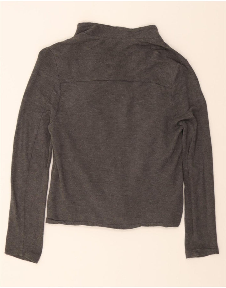 MOSSIMO Womens Asymmetric Cardigan Top UK 14 Large Grey Rayon Vintage Mossimo and Second-Hand Mossimo from Messina Hembry 