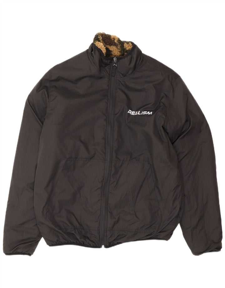 CHAPTER Veste réversible en polaire pour homme UK 38 Medium Kaki Camouflage