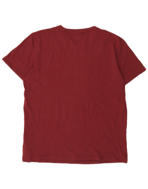 Jack & Jones T-Shirt Homme Top XL Coton Bordeaux