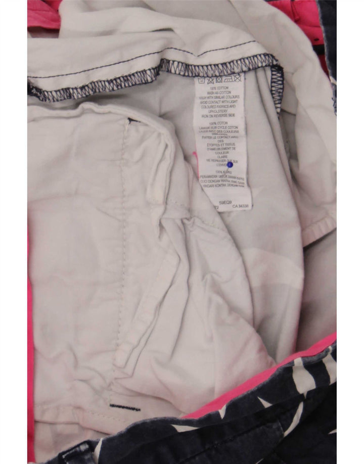 French Connection Short Chino Homme W30 Coton Géométrique Bleu Moyen