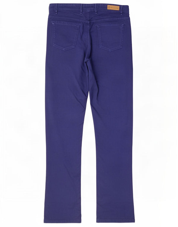 Massimo Dutti Pantalon chino coupe décontractée pour homme EU 44 Large W34 L33 Bleu marine